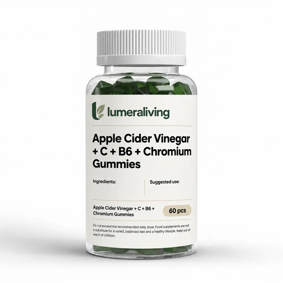 Apple Cider Vinegar + C + B6 + Chromium Gummies - 60 pcs